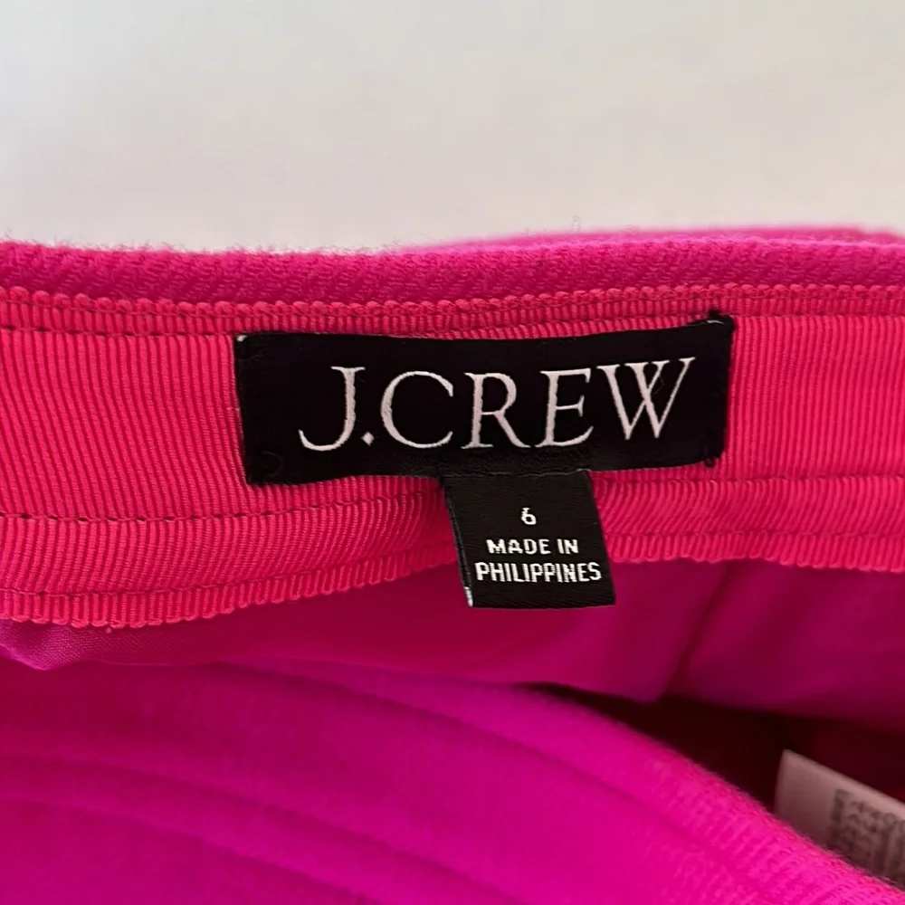 J Crew Soft Azalea Natasha Skirt in Double Serge Wool EUC Size 6